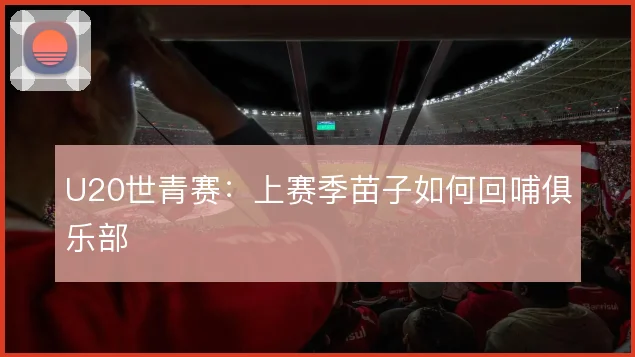 U20世青赛：上赛季苗子如何回哺俱乐部